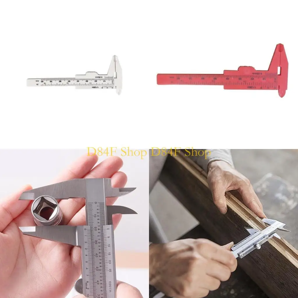 D84F Strong Student Calipers Tool with Clear Royal Metric Marking For Education
