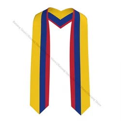 Graduation Stole for Academic Commencement Unisex Colombia Flag Adult Choir Stole Adult Honor Shawl