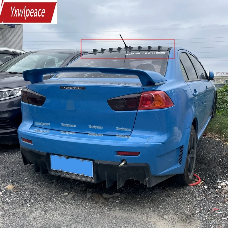 

For Mitsubishi Lancer EX 2009-2016 Spoiler ABS Plastic Rear Window Roof Spoiler Wing Car Accessories