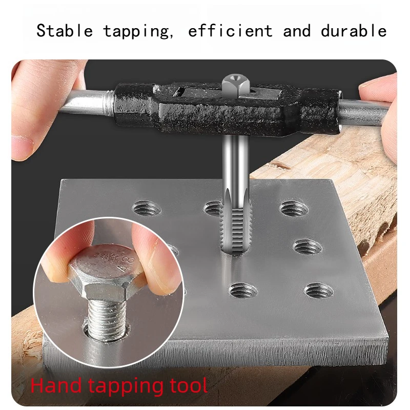 Hand Screwdriver Taps, Fine-threaded Drill Bits, Stainless Steel and Aluminum Alloy Tapping Set Tools