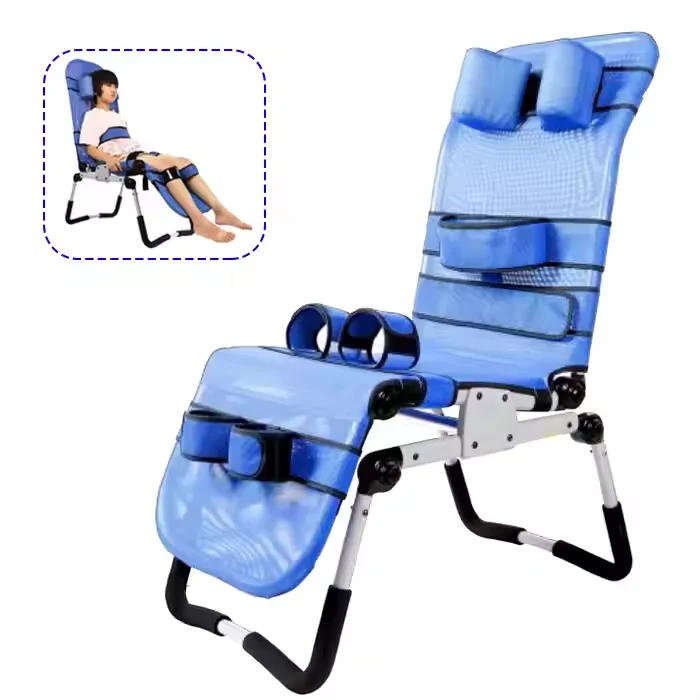 Multi-functional 160lbs Capacity Foldable Adjustable Disabled Bath Shower Chair for Cerebral Palsy Child
