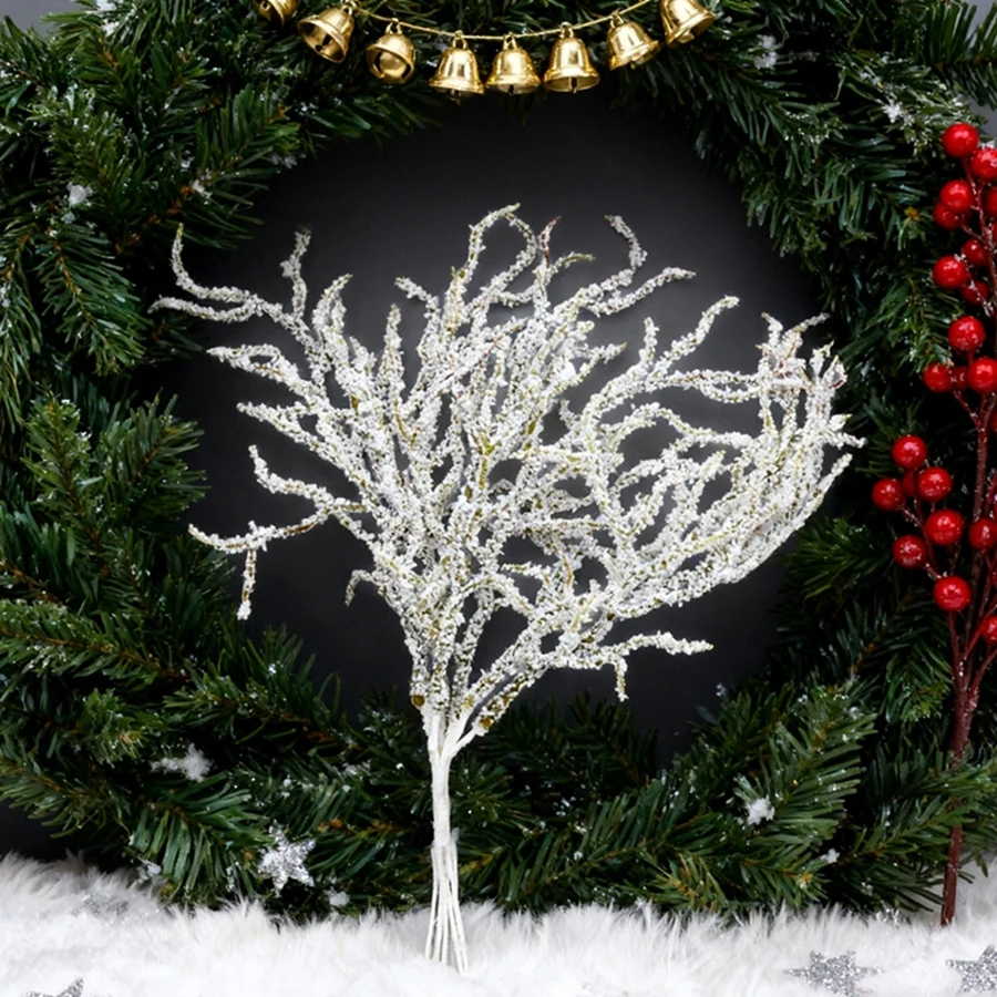 

10/20PCS Artificial Plants Christmas Wreath Home Decor Wedding Party Decor Flowers Artistic Vase Filler Fake PE Branch Flowerpot