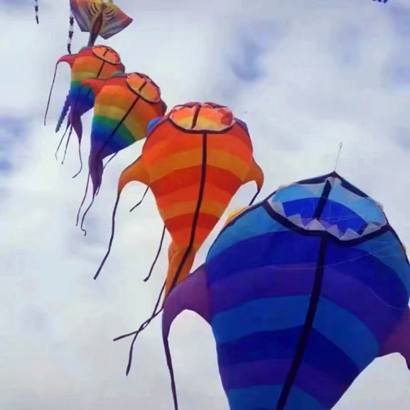 Cerf-volant gonflable en forme de mer, grand jouet coloré, pour la pêche en plein air