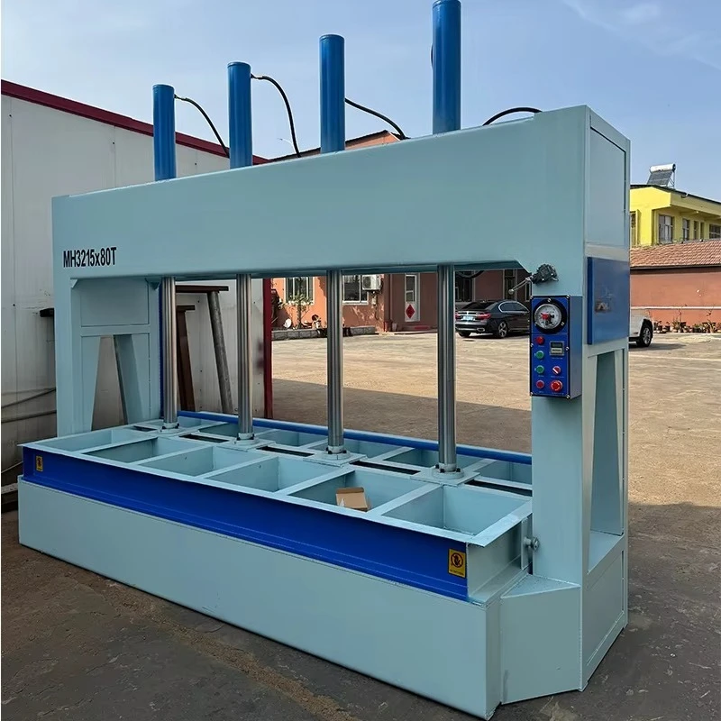 Woodworking Machinery 80Ton 100Ton Door Press Machine Fully Automatic Hydraulic Wood Veneer Cold Press Machine - view 3