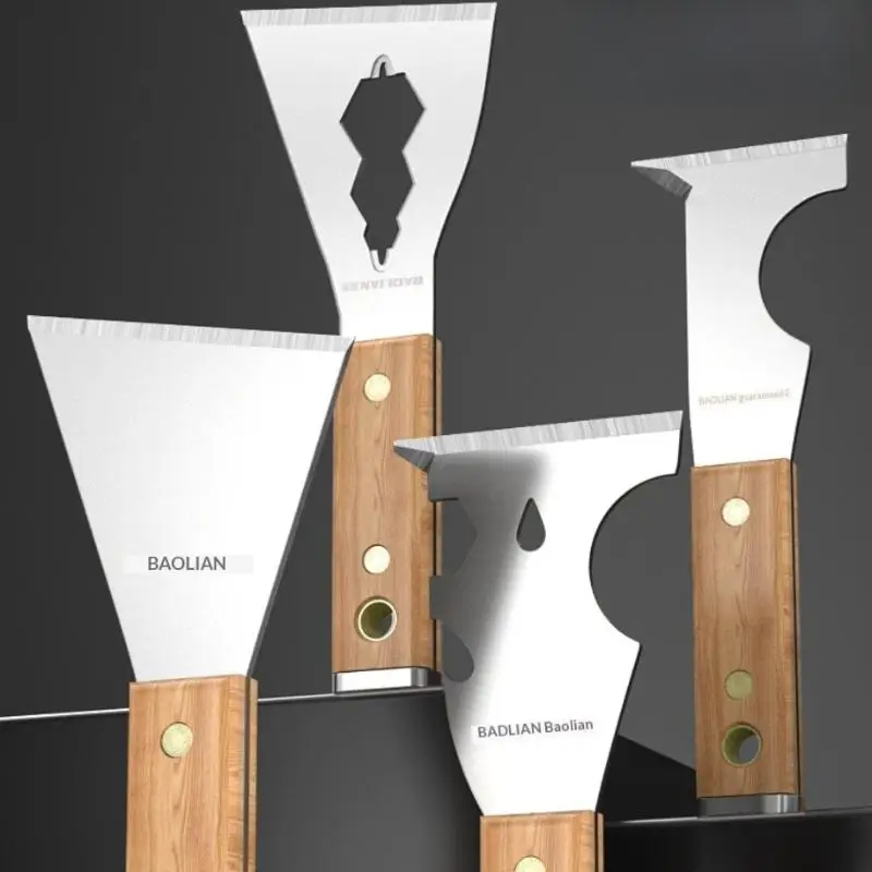 Painter’s Essential Tool, 1pc Drywall Shovel with Hammerhead Nail, Stainless Steel Scraper for Patching, Taping, Finishing