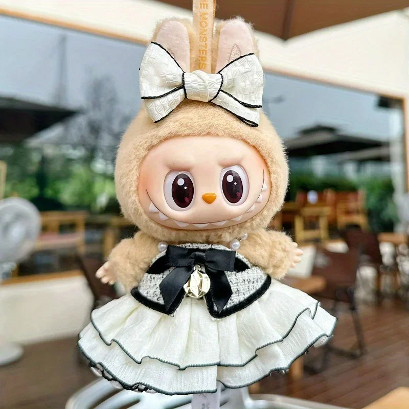 17cmのラビュブベビー服1着、小さな香りのするスタイルのドレス、蝶ネクタイ付きイブニングドレス（服のみ）