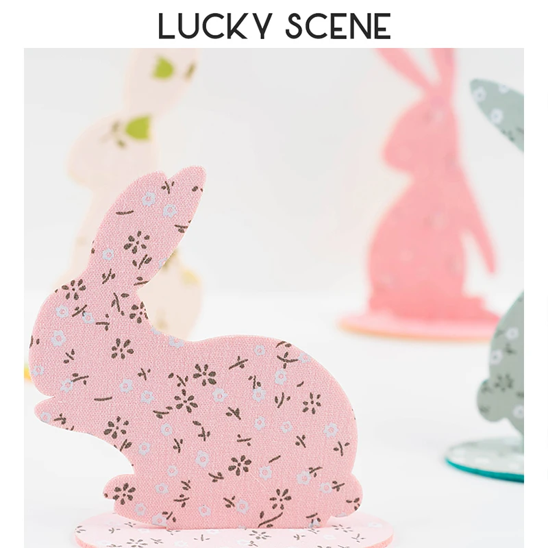 Easter Rabbit Pull Flag Decoration Gilding String Flag Tail Children's Kindergarten Honeycomb Pendant Decoration S01238