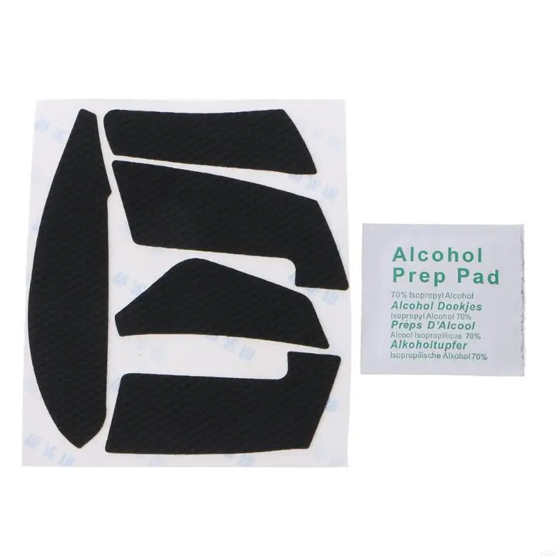 Almohadillas resistentes sudor del mouse F68C Patinatas laterales patines completamente envueltos