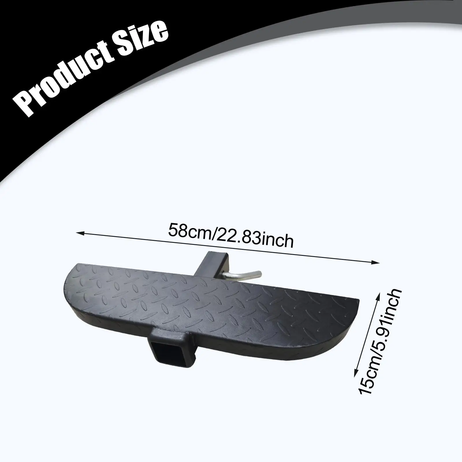 

Heavy Duty Anti Slip Carbon Steel Trailer Hitch Step Universal Tow Bumper Protector for SUV Car Loading