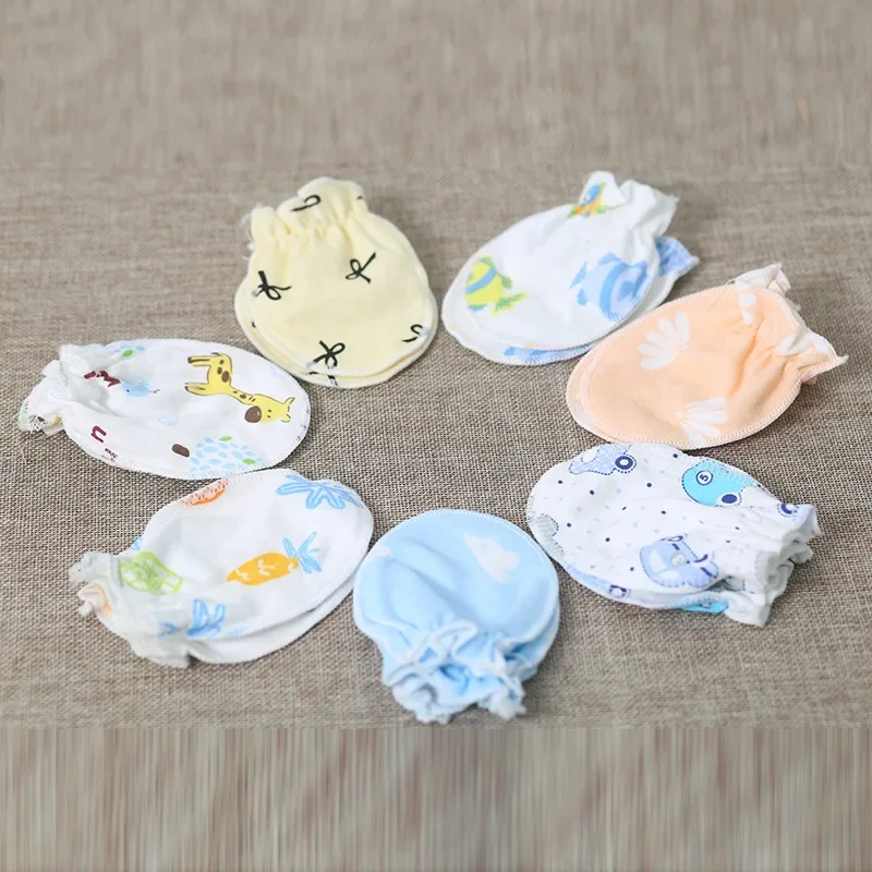 Cotton Baby Anti Scratching Gloves Newborn Gloves Protection Face Baby Mittens Glove Infant Accessories Pure Cotton Anti Scratch