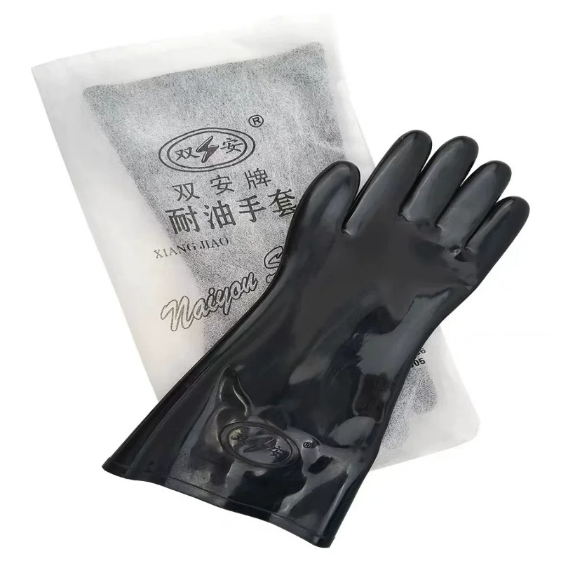 

Shuang'an Brand Oil-Resistant Gloves Chemical Production Protective Gloves Rubber Gloves for Hand Labor Protection