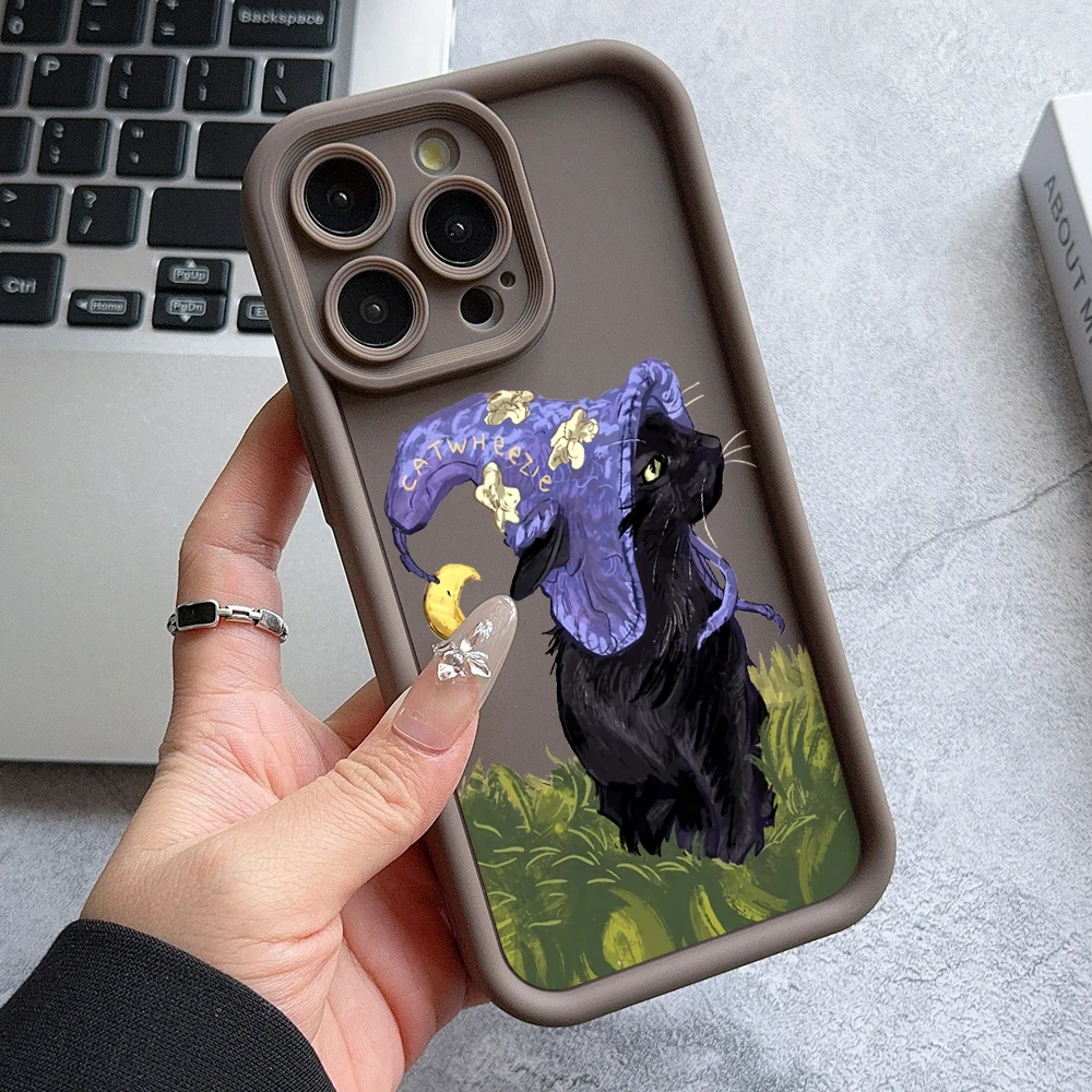 Cute Catwheezie Girl Phone Case for Oppo Reno 12 11 10 8 7 6 5 4 3 Reno12 Reno11 Reno10 Reno8 T Z F Pro Plus 4G 5G Ladder Cover