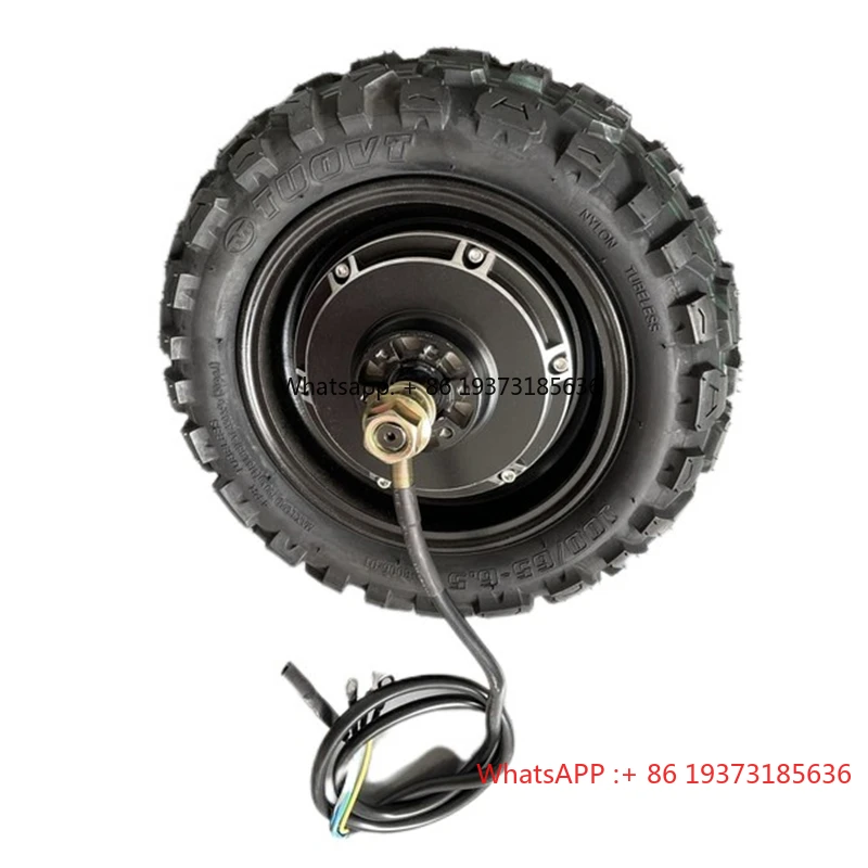 11 Inch 100/65-6.5 90/65-6.5 48v 60v 72v 3000w Brushless Gearless Hub Dual Motor Electric Scooter Motor With Tire