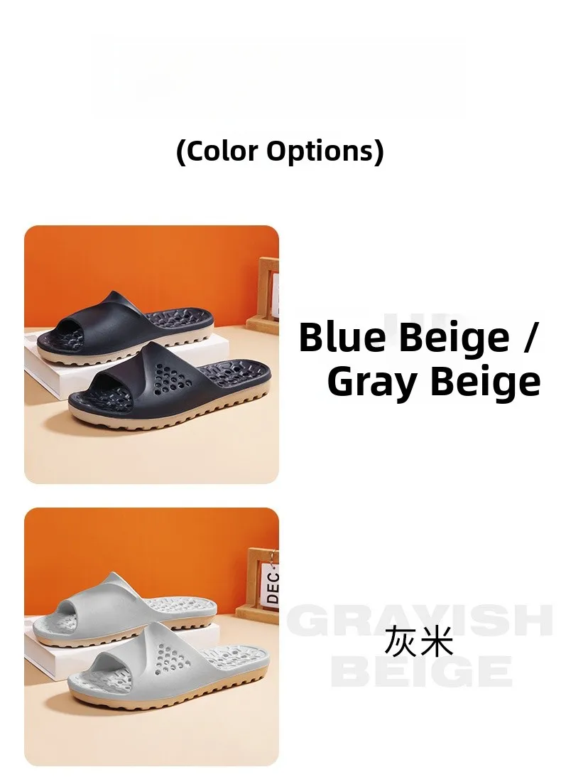 Pantuflas Antideslizantes para Parejas, para Baño, Interior y Exterior, Sandalias Planas de Verano, Pantuflas Suaves de EVA