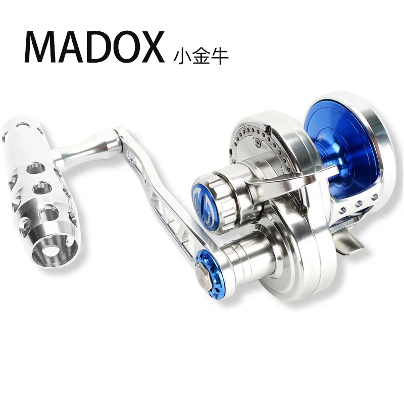 

Madox Slow Jigging Reel Pe2 # - 400m Max Drag 25kg 11BB High Speed G-Ratio 5.3:1 420g Offshore Boat Fishing Reel Trolling Reel