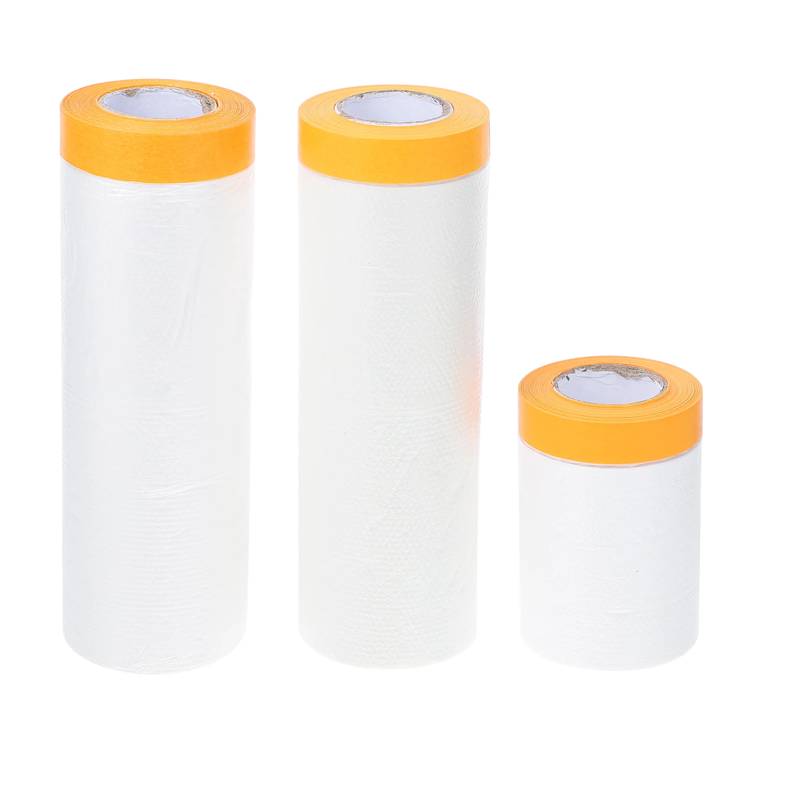 

3 Rolls Car Paint Blue Spray Protective Film Masking PVC Painting Floor Paper White for Adhesive Making Auto