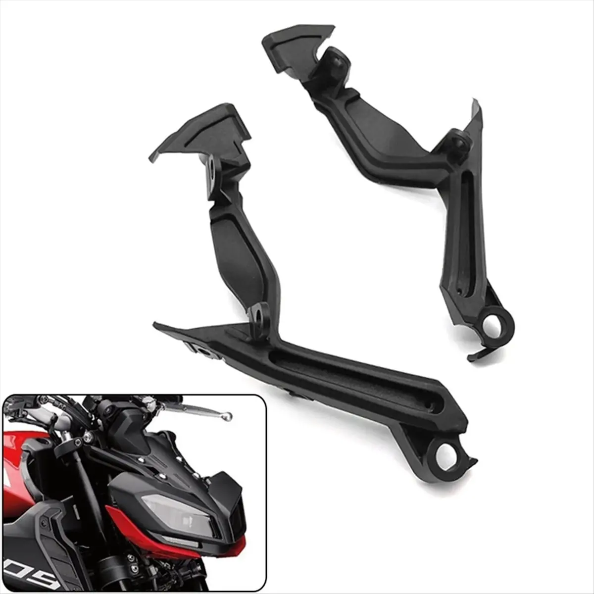 A23Z For MT09 MT-09 FZ09 FZ-09 2017-2020 Unpainted Motorcycle Upper Front Headlight Side Cover Head Light Fairing