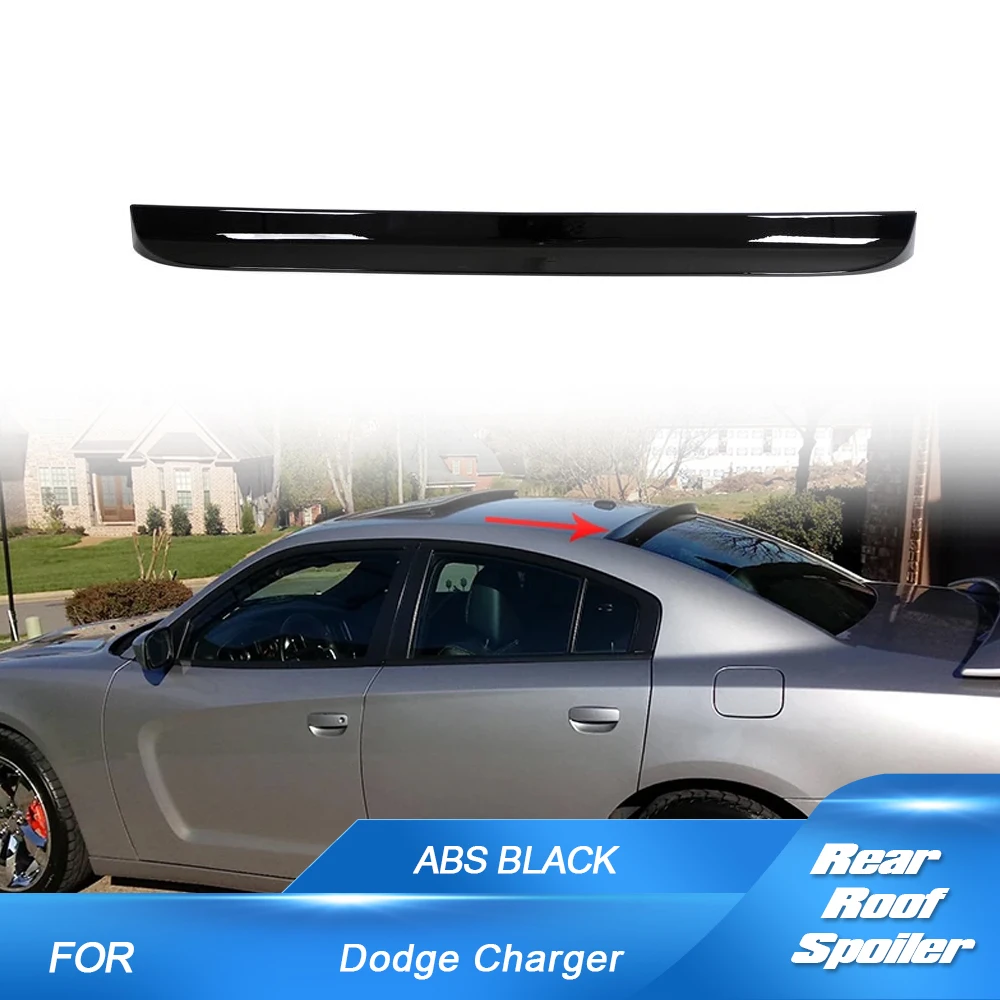 

Roof Spoiler for Dodge Charger 2015-2021 Duckbill Style Roof Spoiler Wing Lip Splitter ABS Glossy Black Car Rear Window Spoiler