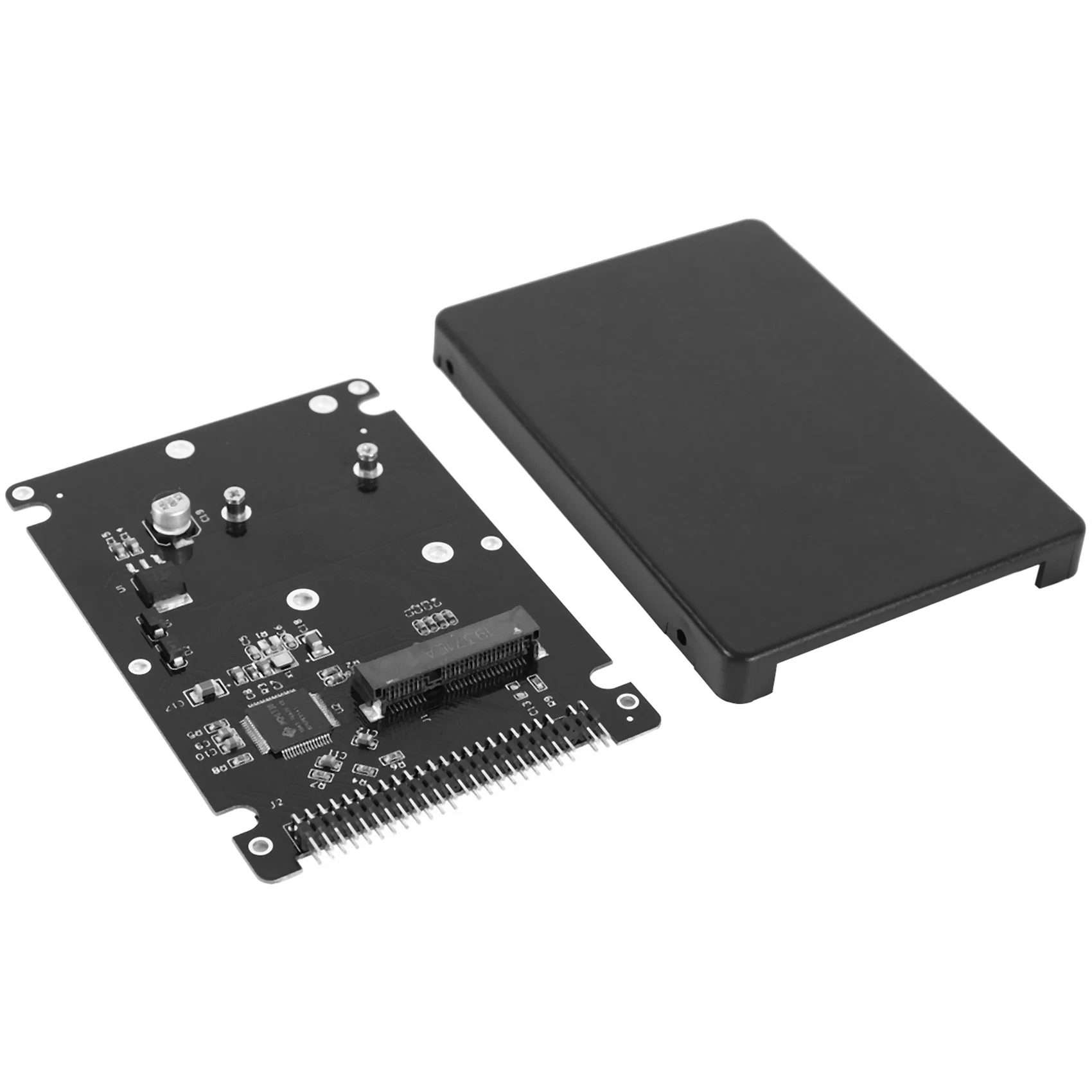 Efficient 3X 44PIN MSATA To 2.5 Inch IDE HDD SSD MSATA To PATA Adapter Converter Card With Case