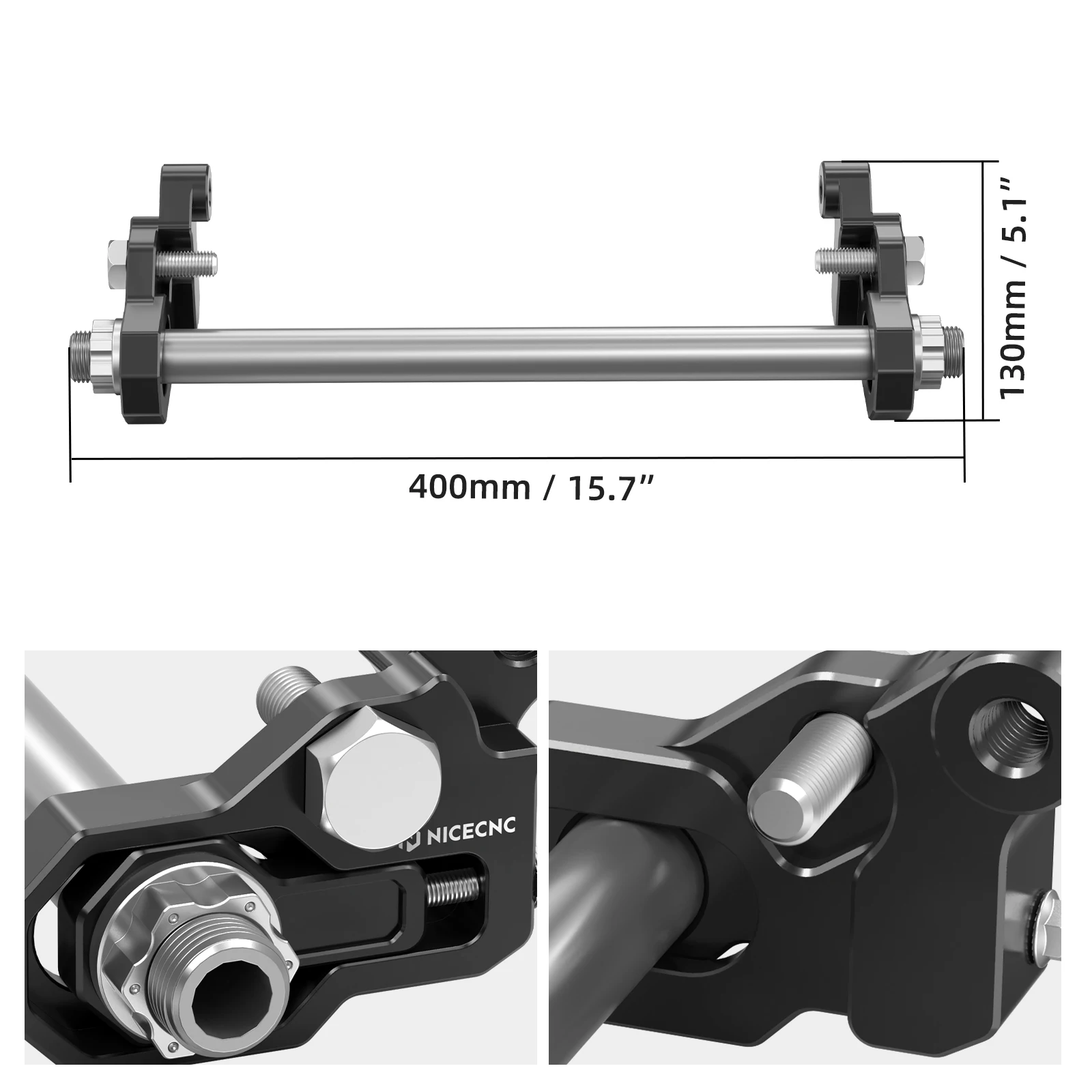 Für Harley Street Glide FLHX 2009-2025 Road Glide FLTRX / Road King / Special Electra Glide Hinterachsen-Block-Kettenspanner – Detail 2