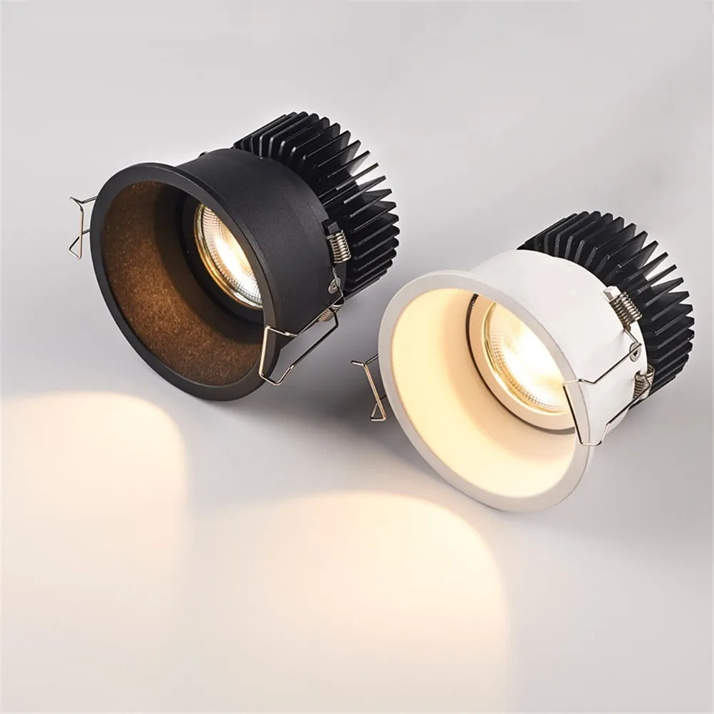 LED Recessed Ceiling Lamp COB Downlight Aluminum Spot Light Bulb110V-220V 7W 12W For Home Living Room Kitchen Showcase Lighting