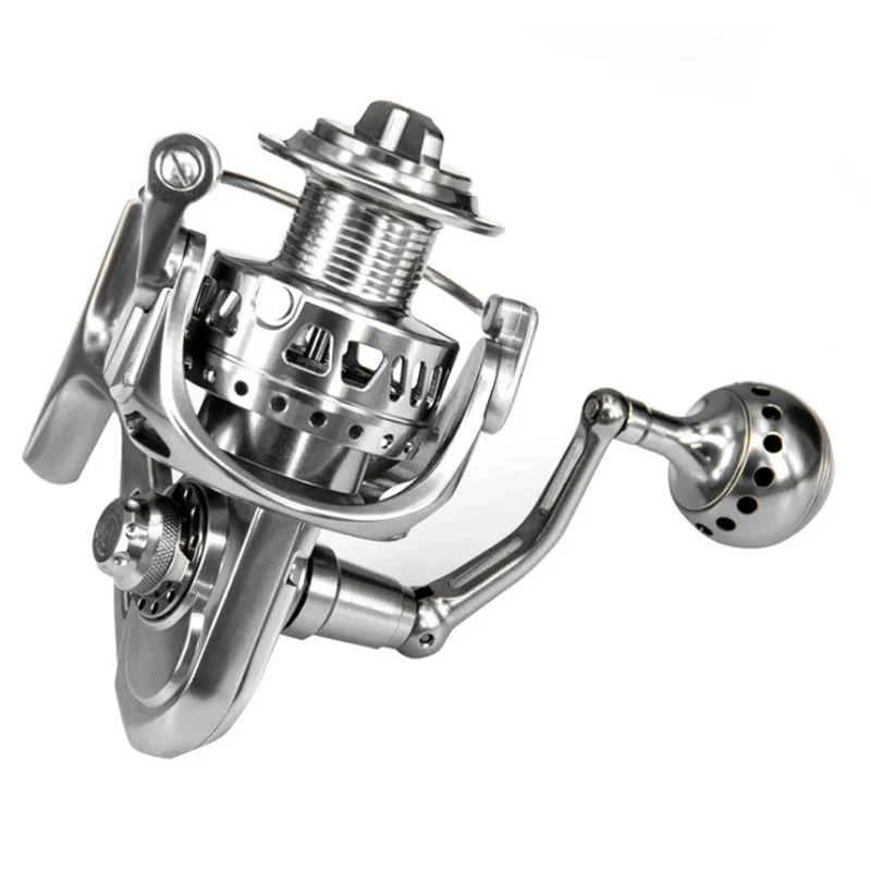 Full Metal Spinning Reels CNC Carbon Brake Anti-sea Water Long-distance Caster Stainless Steel Heavy Duty Fishing Reels