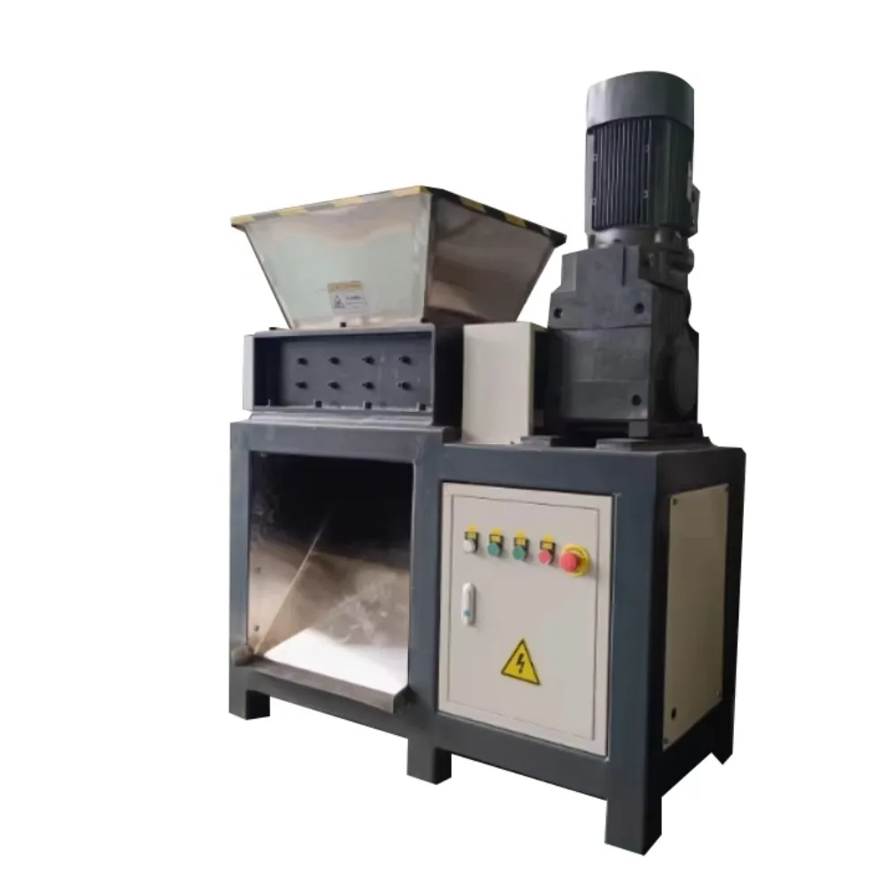 ماكينة تقطيع صغيرة بعمود مزدوج |   نفايات صغيرة الحجم/البلاستيك/الخشب كسارة عزم دوران عالية السرعة #3