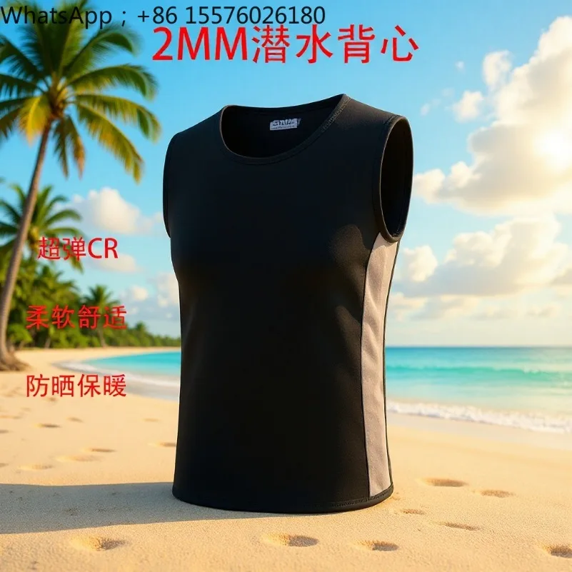 CR Diving Vest 2MM Diving Suit Warm Surf Vest Snorkeling Swimming Cold Fast Drying Surf Suit