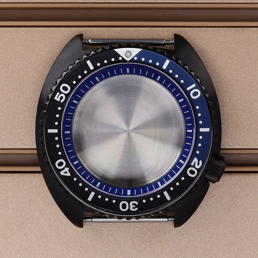 

41mm NH36 Watch Case With chapter Ring For NH35 NH36 NH38 4R36 Movement 28.5mm Dial Sapphire Crystal Modified Black Big Abalone