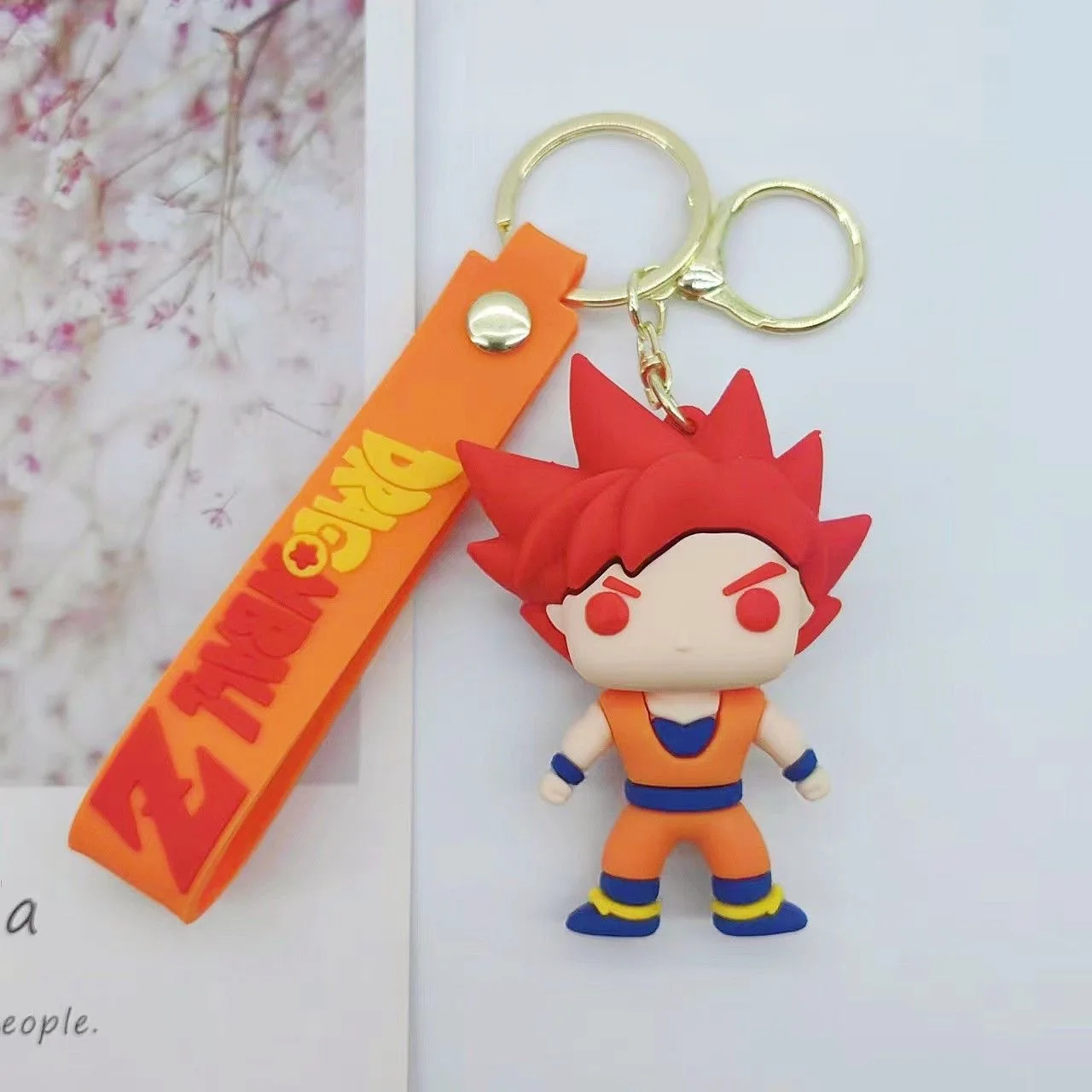 سلسلة مفاتيح إصدار Dragon Ball Q ، قلادة شخصية كرتونية ، دمية أنيمي Sun Wukong ، ديكور للكوسبلاي #3