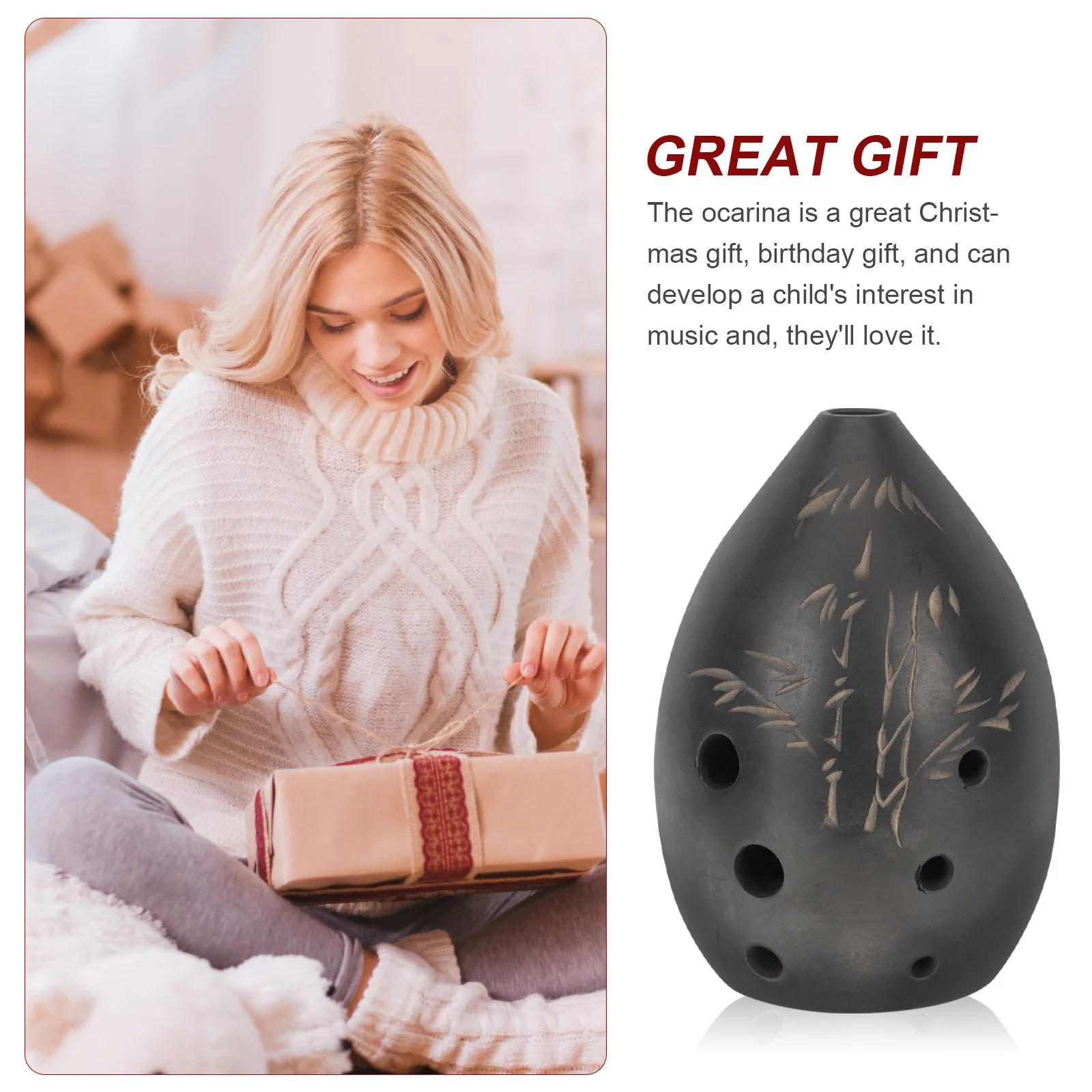 أداة تعلم الأكرينا للمبتدئين ذات 8 فتحات، صوت واضح عالي الجودة، سهل العزف للمحترفين والهدايا