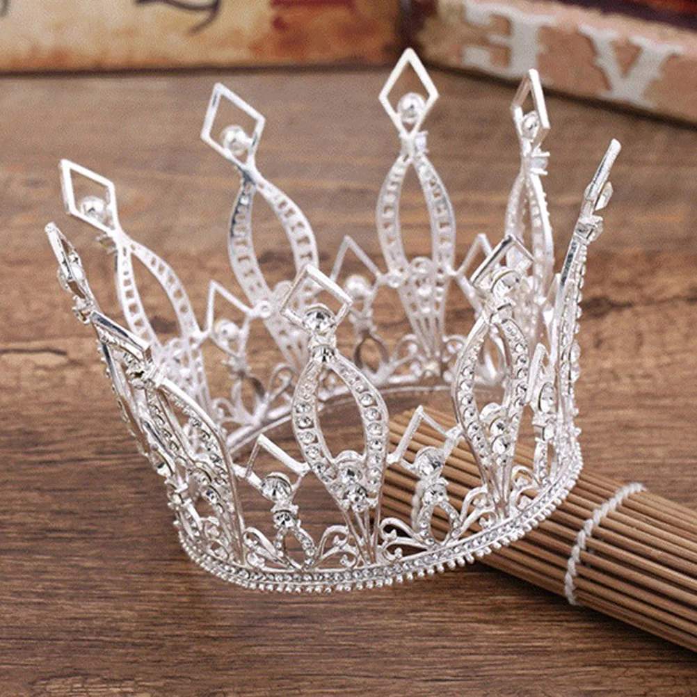 

Silver Crystal Tiaras Elegant Crown for Women Wedding Birthday Party Accessories Clear Jewelry Gift Birthday Decoration