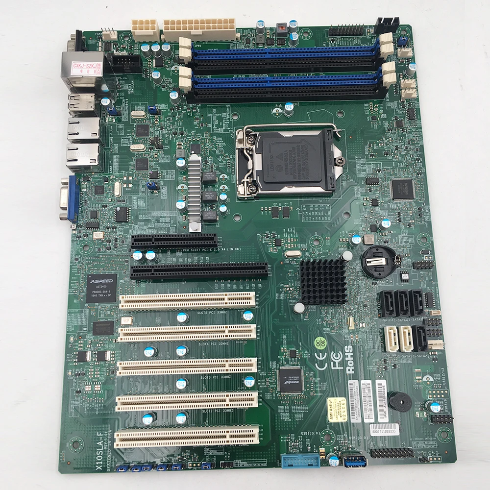 X10SLA-F For Supermicro Industrial Control PC Motherboard E3-1200 V3/V4 4th Gen. Core i3 ECC Dual GbE LAN Ports LGA1150 DDR3