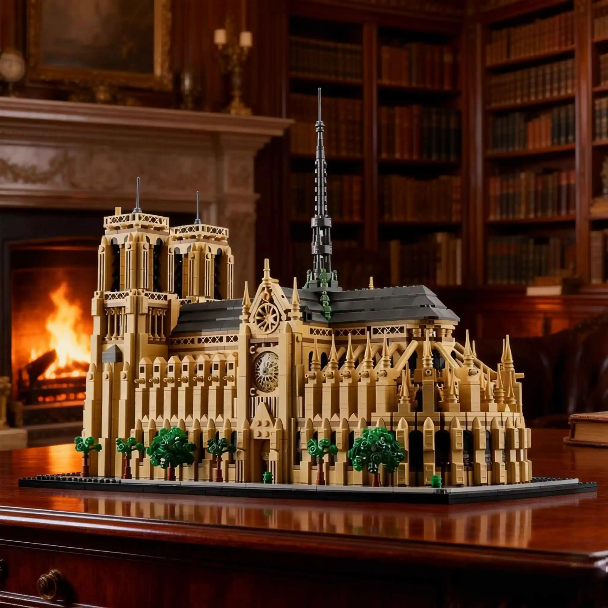 

2026 new MOC home decoration 2 beige world famous architectural model building blocks educational toys adult children gifts