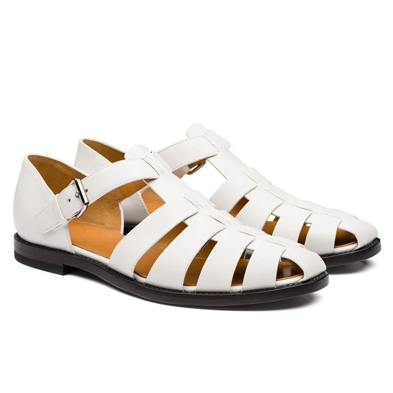 Flat Clogs Wedge Sandals Versatile Round Toe Men's Fashionable And Comfortable Casual Closed Toe Beach Cosplay Shoes