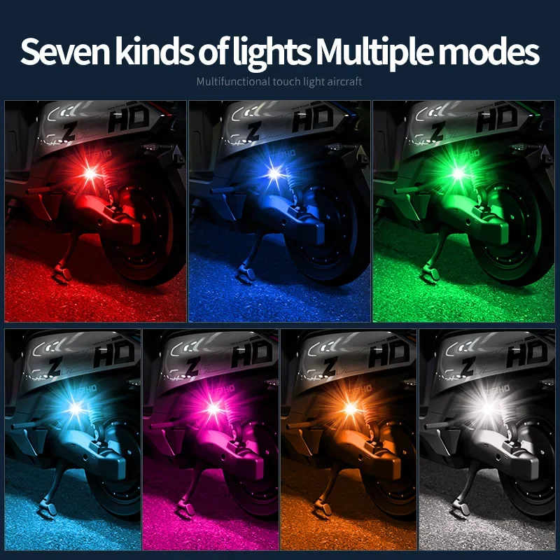 

2025 Drone Strobe Light 7Colors Wireless Aircraft Navigation High Visibility Anti-Collision Warning Beacon for Motorcycle Car