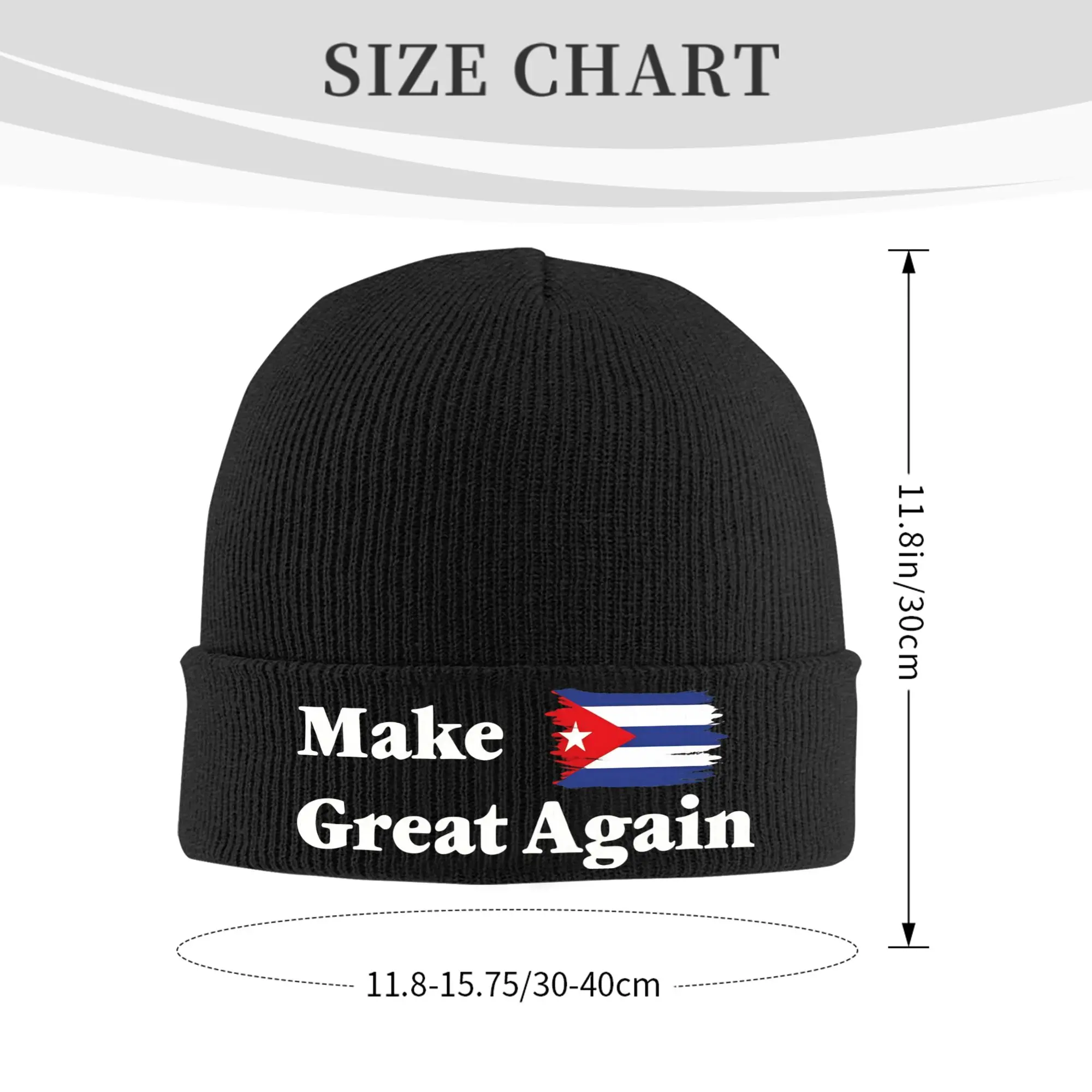 Men Women Make Cuba Great Again Beanie Hats  Fashion Knitted Hat Autumn Winter Kpop Caps Design Warm Soft Bonnet Hats