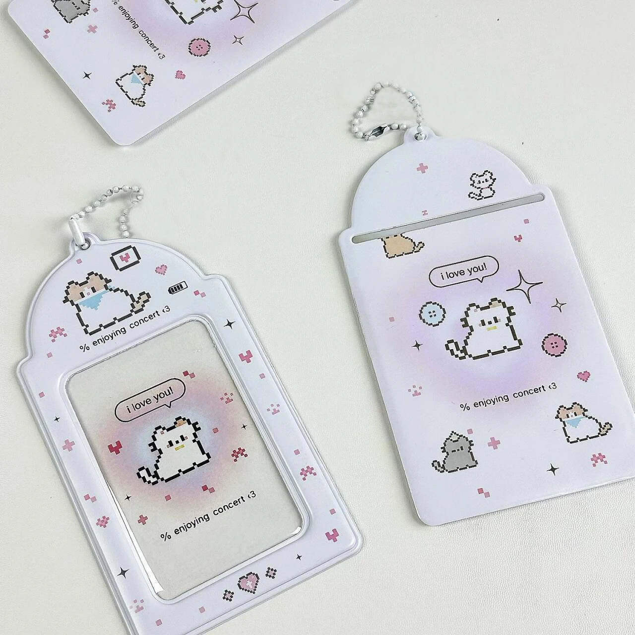 1 Stuks Sleutelhanger Briefpapier Id Kaart Hoes Tas Hanger Kaarthouder Cartoon Kaart Beschermhoes