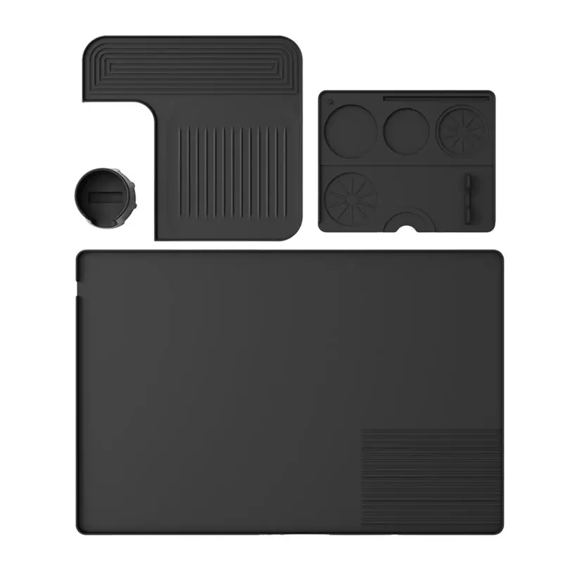 ABFY-Silicone Coffee Mat Set For Ninja ES601/ES701 Ottom Mat & Removable Drying Pad Accessorie Countertop Protector