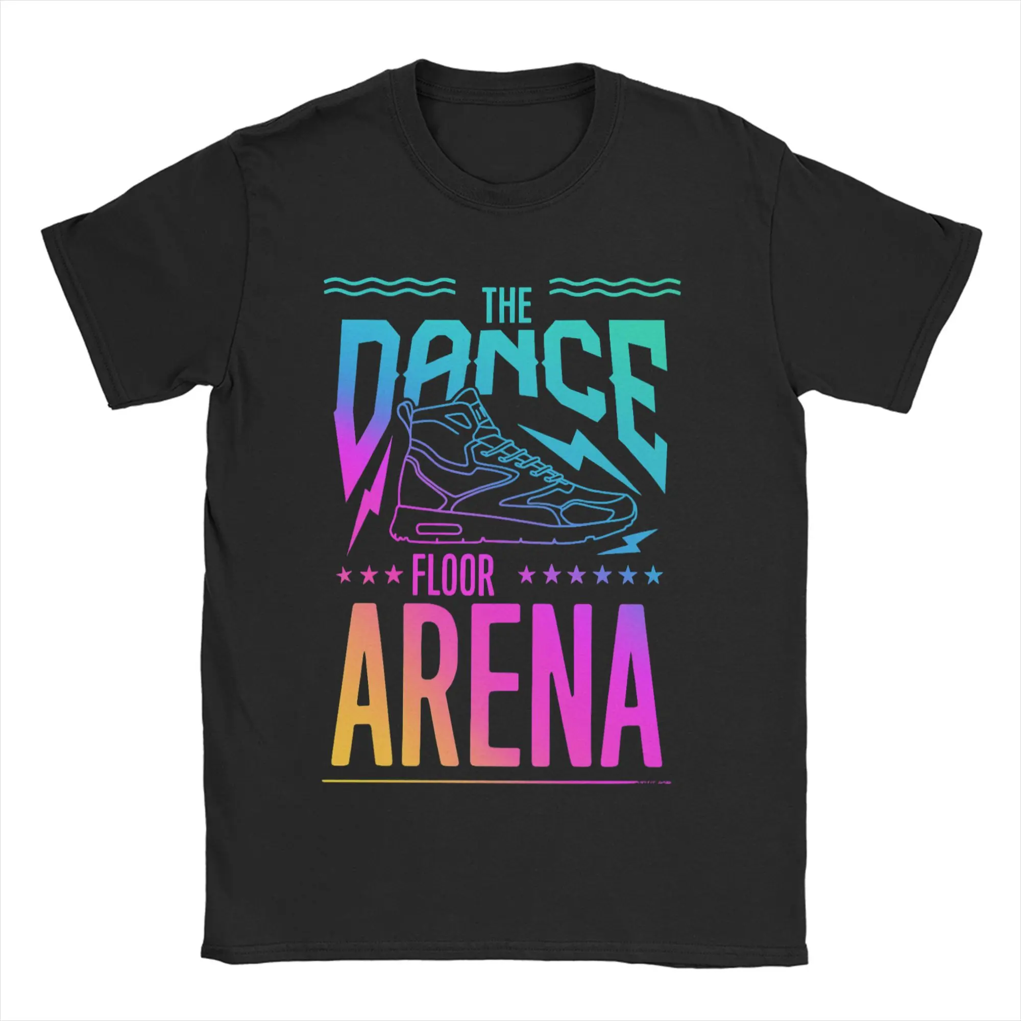 تي شيرت رجالي ونسائي من TIL DANCE FLOOR ARENA تي شيرت عتيق بأكمام قصيرة ورقبة دائرية تي شيرت قطني صيفي
