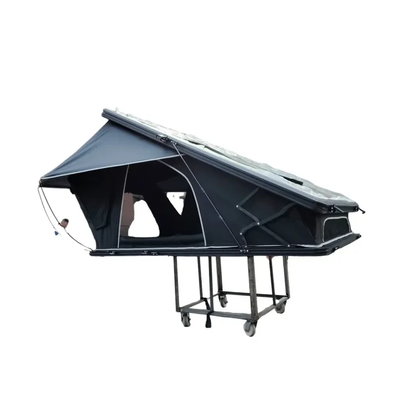 Rooftop Tent Outdoor Camping Oxford Hard Shell Roof Top Tents with Ladder for SUV Waterproof 4x4 Offroad