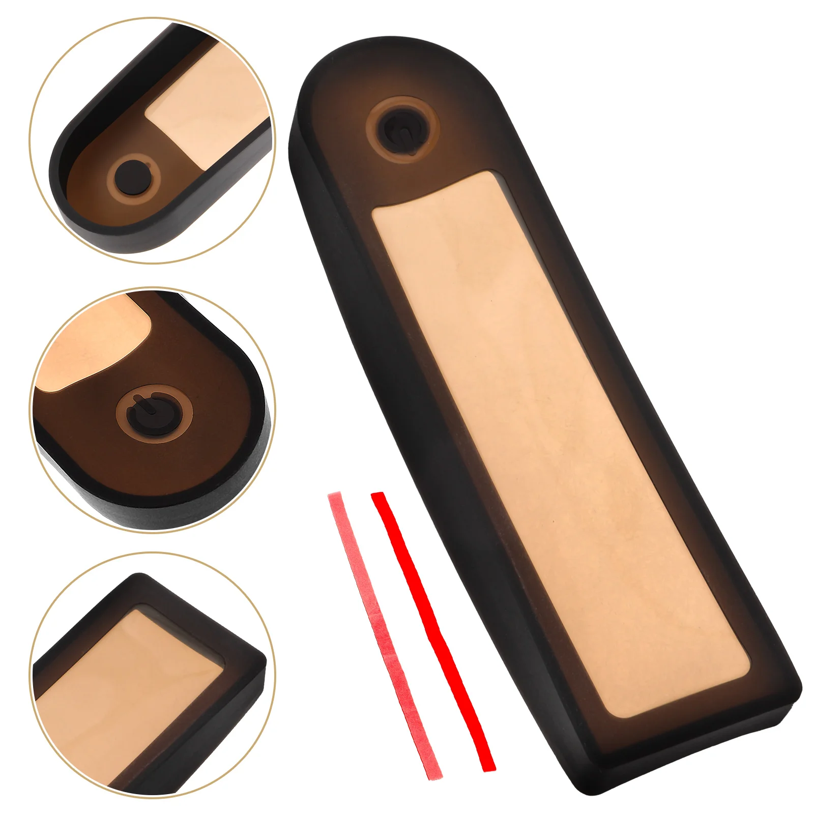 M365 Balance Electric Scooter Accessories Switch Panel Waterproof Cover with Tape (black) Silicone Protective
