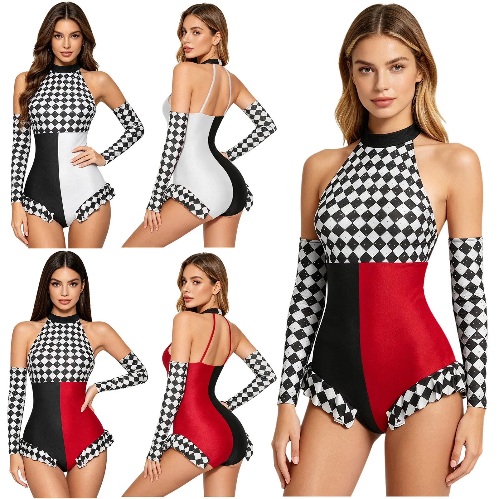 Costume de cosplay de clown de - Halter Neck Top avis et prix