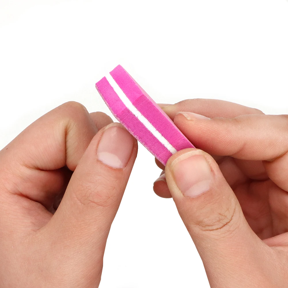 

500Pcs Nail File 100/180 Grit Nail Art Supplies Professional Double Sided Nail Buffers Sanding Block Mini Sponge Manicure Tools