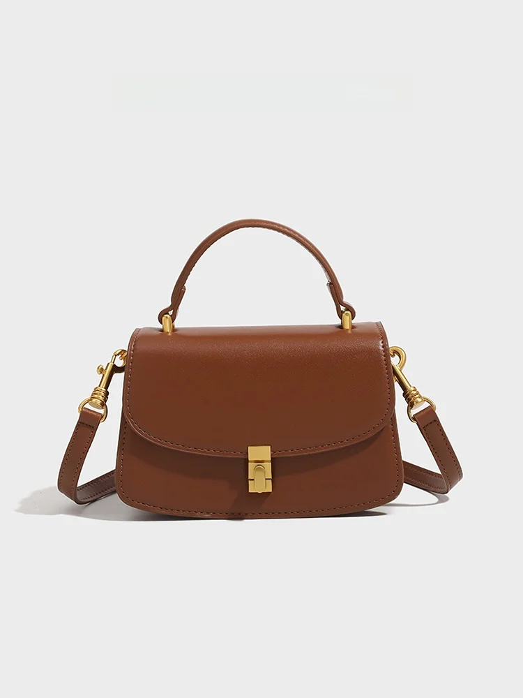 

Charlie Kelli Women's Crossbody oulder Bag 2025 New Retro Saddle Bag Small Batch Design Casual Pure Color PU Leather