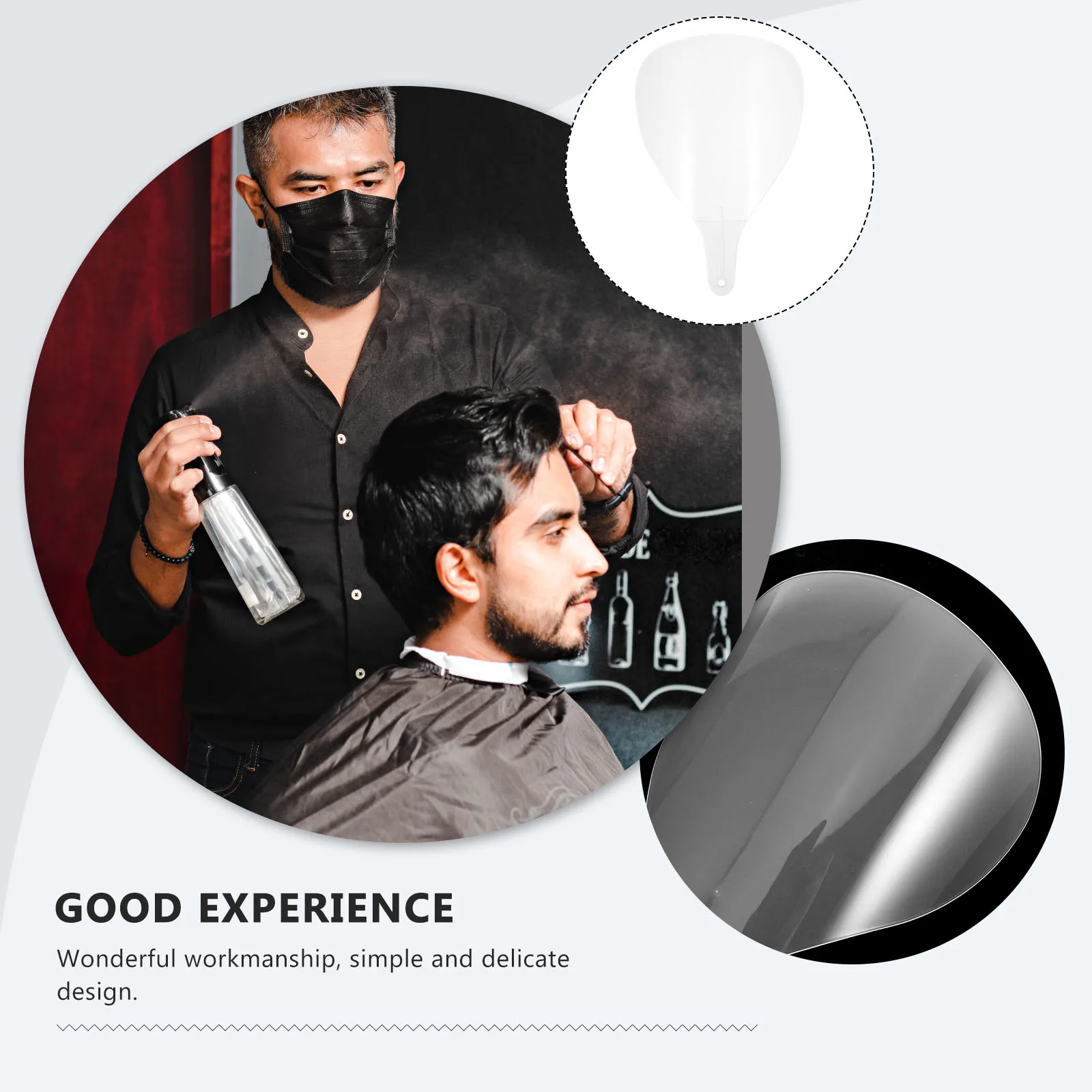 

Transparent Mask Cover Covering Plastic Hairdressing Face-shield for Hairspray Facial