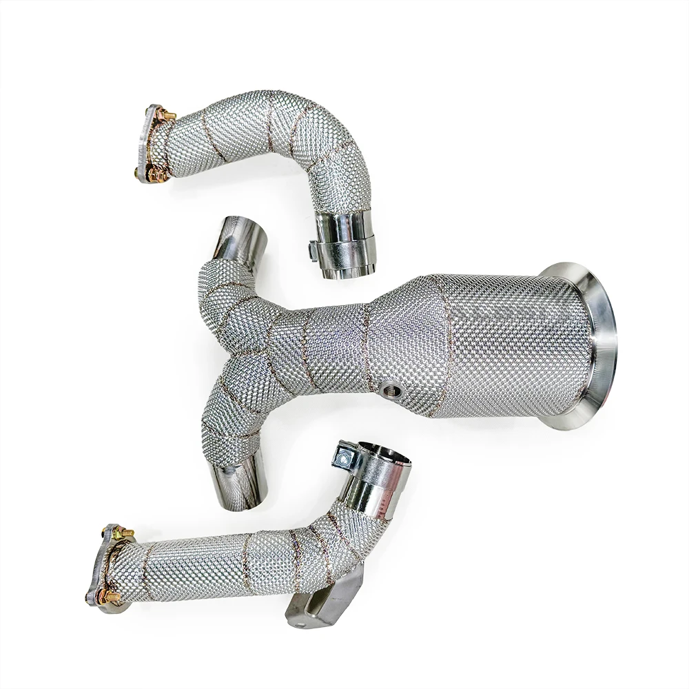 

Заводская выхлопная труба для Audi A6/A6 AVANT 3.0T C8 2019-2024, изолированная прямая водосточная труба, высокопроизводительная выхлопная труба