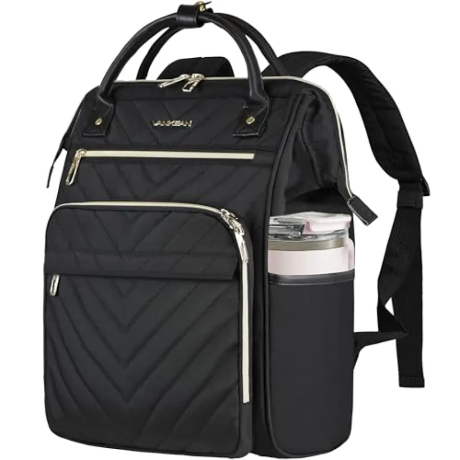 

17 ch Laptop Backpack for Women Fashion Computer Work Bag, Large Capacity Waterproof Backpack, College Daypack Busess Travel, B