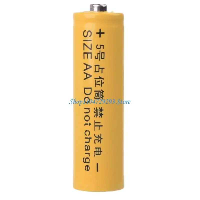 

Y2GD AA Size Battery Placeholder Conductor Fake Dummy Battery Setup for Shell 14500 LR6 AM3 AA Battery Placeholder
