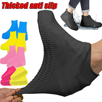 Waterproof Shoe Covers Silicone Anti-Slip Rain Boots Unisex Sneakers Protector For Outdoor Rainy Day Reusable Rain Shoe Cover